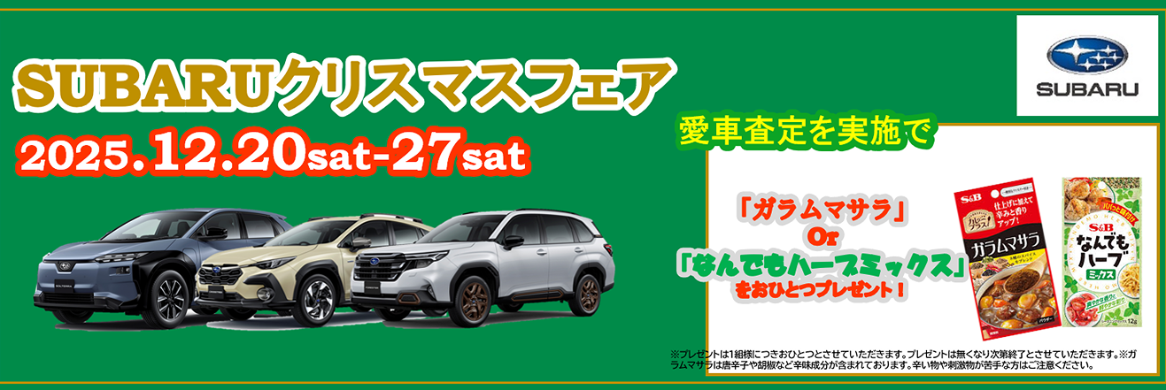 SUBARUクリスマスフェア
